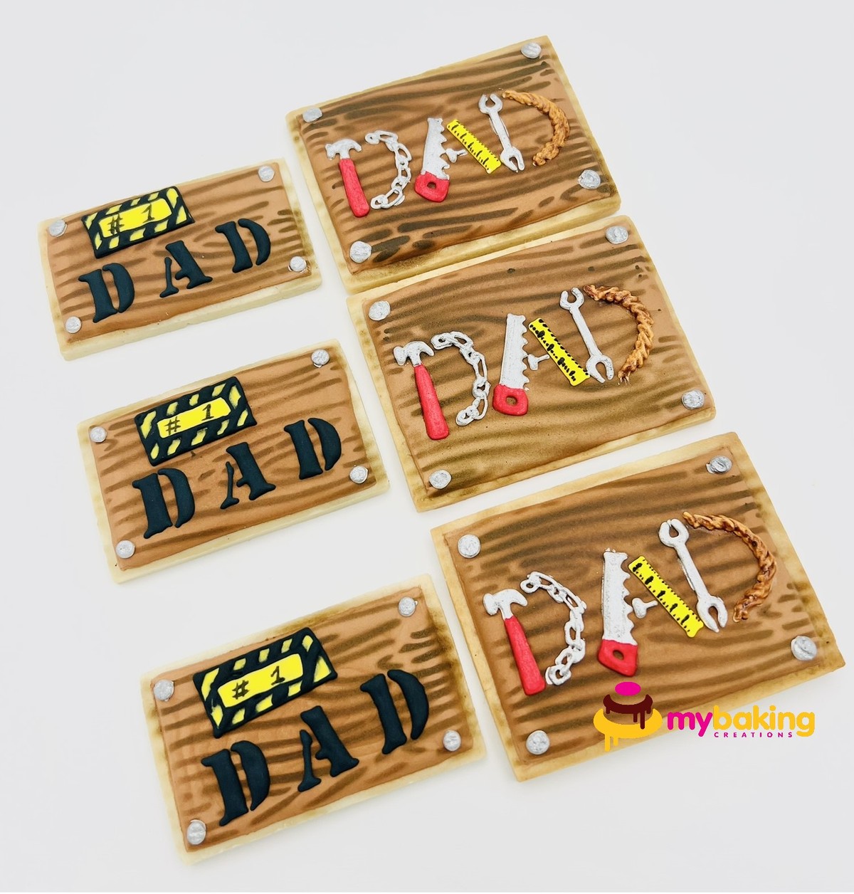 Custom hand-piped Father's Day cookies San Francisco